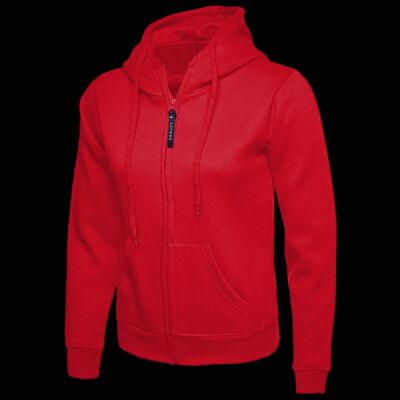Ladies Classic Full Zip Hooded Sweatshirt Thumbnail