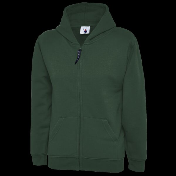 Childrens Classic Full Zip Hooded Sweatshirt Thumbnail