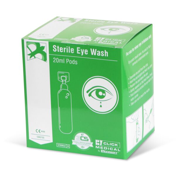 CLICK MEDICAL EYEWASH PODS 20ml Thumbnail