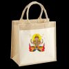 Cotton Pocket Jute Midi Tote Thumbnail