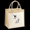 Cotton Pocket Jute Midi Tote Thumbnail