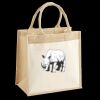 Cotton Pocket Jute Midi Tote Thumbnail