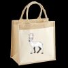 Cotton Pocket Jute Midi Tote Thumbnail