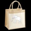 Cotton Pocket Jute Midi Tote Thumbnail