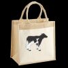 Cotton Pocket Jute Midi Tote Thumbnail