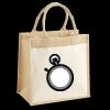 Cotton Pocket Jute Midi Tote Thumbnail