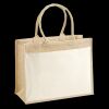 Cotton Pocket Jute Shopper Thumbnail